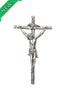 Wall Crucifix Pewter Style 10 Inch