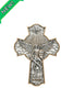 Saint Michael Crucifixion Plaque Pewter Style 10 Inch