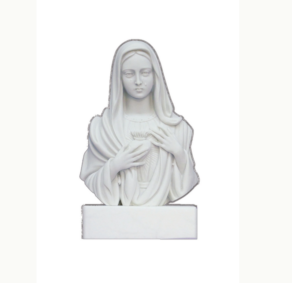 Immaculate Heart of Mary - Our Lady of Sorrows Bust Statue