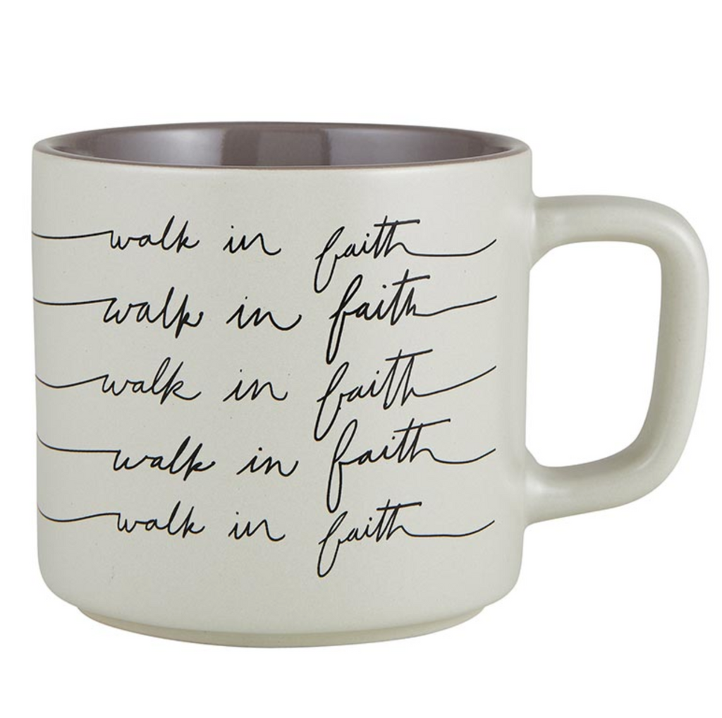 Walk In Faith Mugs Set of 2