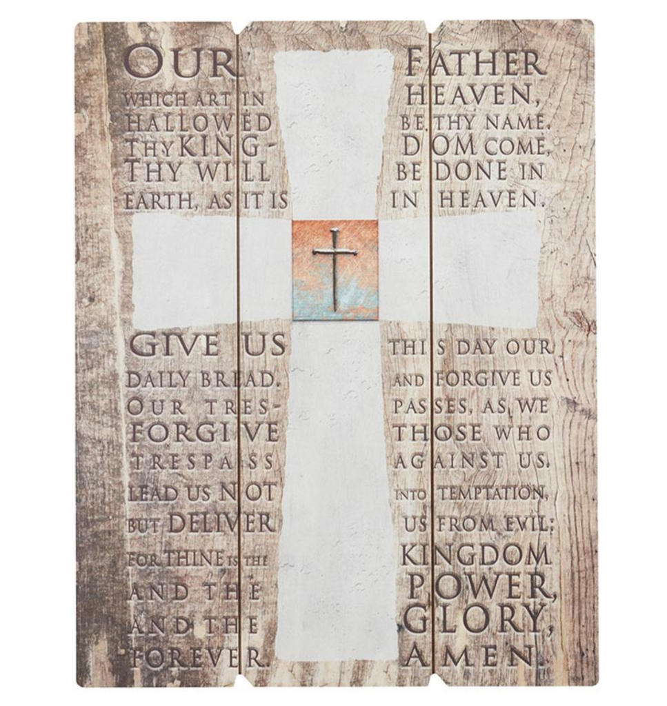 Our Father Wooden Wall Plaque