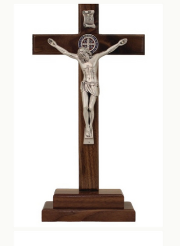 Saint Benedict Double Sided Standing Cross