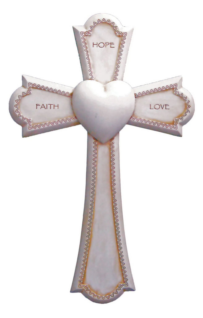 Faith Love and Hope Wall Cross