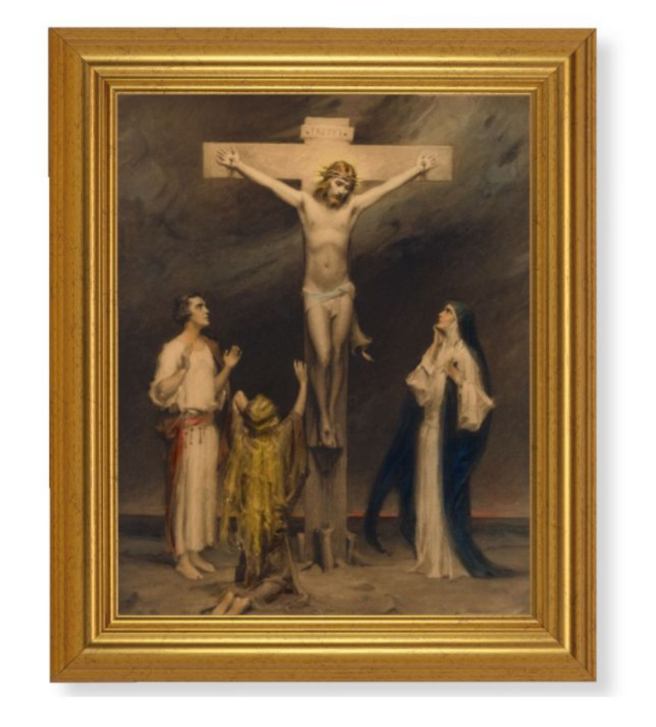Jesus Crucifixion Print by CB Chambers Textured Art 