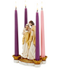 Holy Family Scene Advent Candle Holder