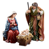 3 Piece Nativity Set  Petite 5 Inch Tall  By Artist Michael Adams