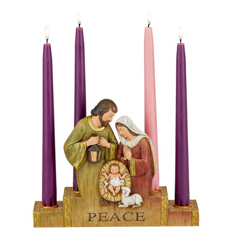 Holy Family Peace Advent Candle holder