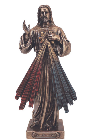 Divine Mercy of Jesus Bronze Style Statue   Veronese Collection