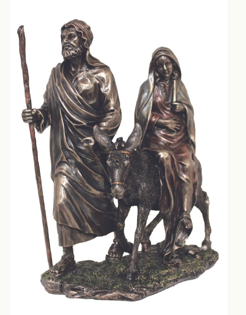 Journey to Bethlehem Statue In Cold Cast Bronze 