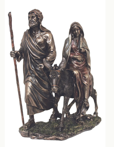 Journey to Bethlehem Statue In Cold Cast Bronze