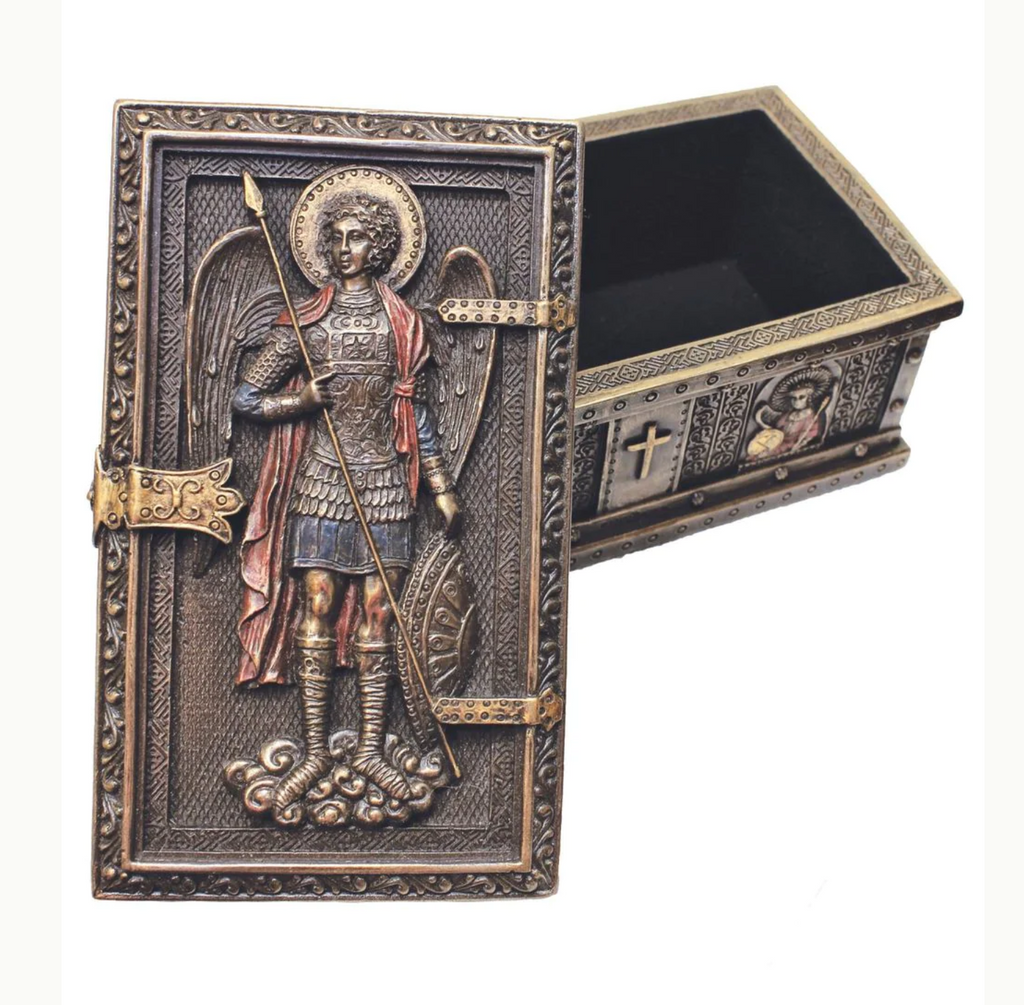 Saint Michael Keepsake Rosary Box