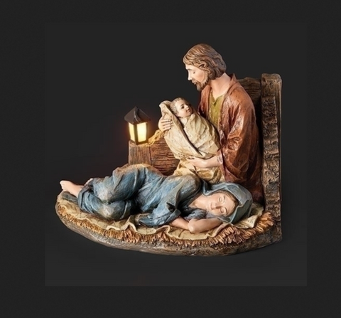 Sleeping Mary Holy Family Light Up Statue