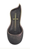 Genesis Cross Holy water font in cold cast bronze