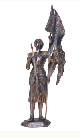 Joan Of Arc With Flag Statue