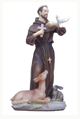 Saint Francis With Animals Statue Veronese Collection