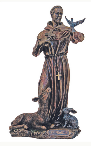 Saint Francis With Animals Statue