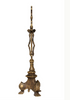 Double Sided Standing Crucifix In Antiqued Brass 13" Made in Italy