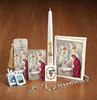 Blessed Sacrament Gift Set For Girl - White Rosary