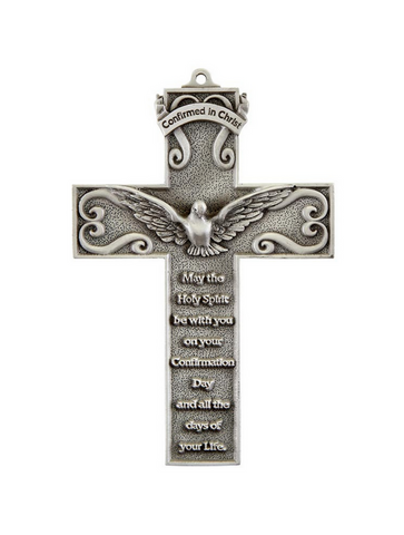 Confirmation Pewter Wall Cross