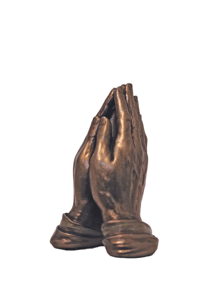 Veronese Cold Cast Bronze Praying Hands Statue
