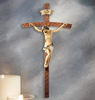 Extra Large 50 Inch Hammered Finish Crucifix