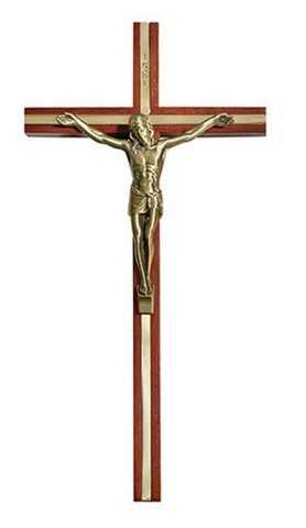 Jesus Wooden Wall Crucifix 10 Inch Tall