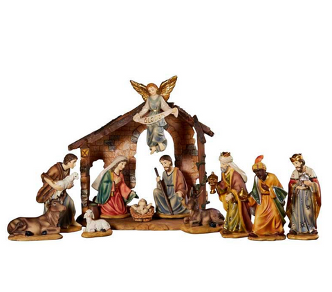 Nativity Scene 12 Piece Set Christmas Decoration