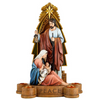 Peace Good News Holy Family Nativity  Advent Candle Holder