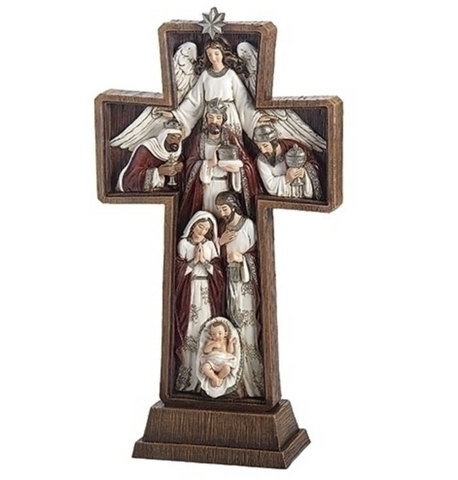Nativity Angel Cross Holy Family Nativity