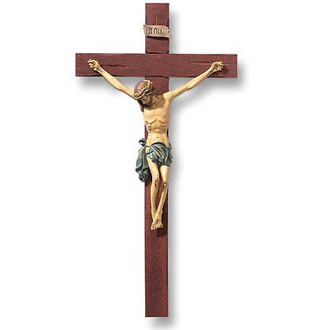Verona Roma Wooden Crucifix 13 Inch