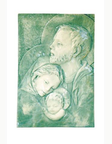 Holy Family Tile Plaque  Made in Italy
