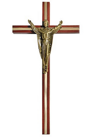 Risen Jesus Wood Wall Cross