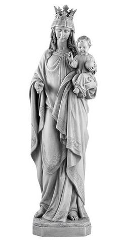 Queen Mary with Child Jesus Garden Statue 24 Inch tall