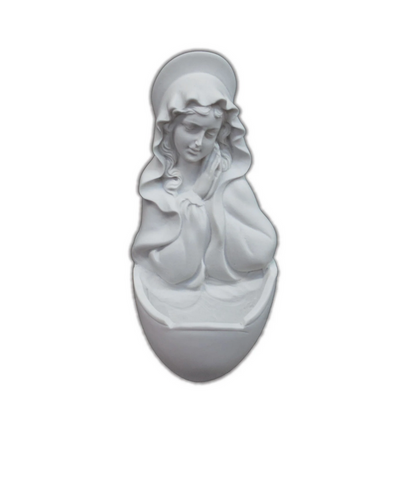 Praying Madonna Virgin Mary Holy Water Font  For Home or Chapel. ITALY