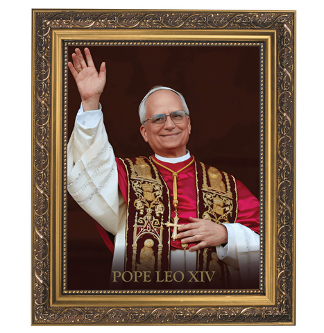 Pope Leo Print In Ornate Gold Frame