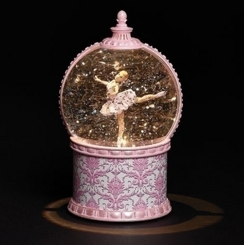 Swan Lake Pink Musical Ballerina Globe