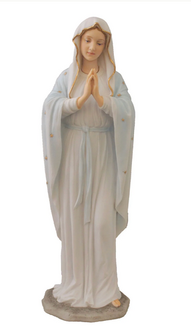 Madonna in Light Blue with Gold Accents