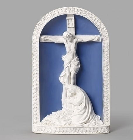 Mary Weeps At Crucifix