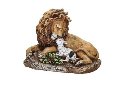 Lion And Lamb Peace on Earth Statue