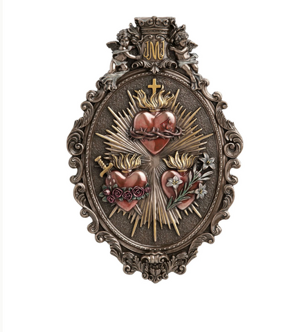 Holy Family Hearts Wall Plaque
