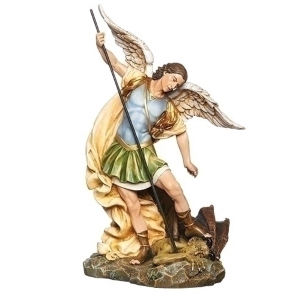 Protector Statues Saint Michael The Protector Statue 12 Inch tall – Beattitudes Religious ...