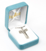 Saint Francis of Assisi Tau Sterling Silver Cross Medal On 18 Inch Chain