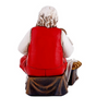 Adoring Santa with Baby Jesus Statue