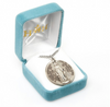 Sterling Silver Madonna Miraculous Medal On Chain