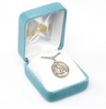 Sterling Silver Saint Francis With Wolf Pendant