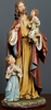 Jesus with the Little Children Christian Statue 10" Tall