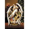 Angel With Nativity Scene 15 Inch
