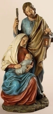 Holy Family Jesus Mary Joseph Religious Statue