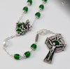 Saint Patrick Silver Plated Irish Rosary By Ghirelli
