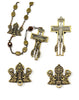 Our Lady of Lourdes 160th Anniversary Rosary, Antique Bronze By Ghirelli
